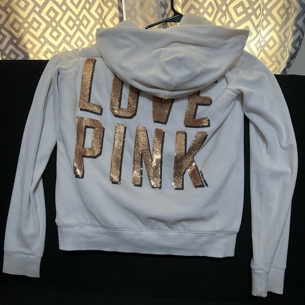 Victoria secret PINK faux fur hoodie